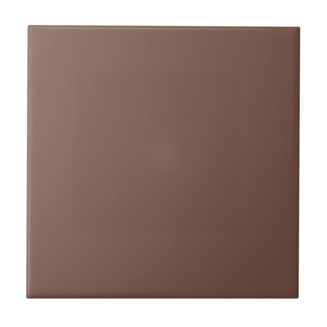 Toffee Brown Solid Colour | Classic Elegant Tile (Front)
