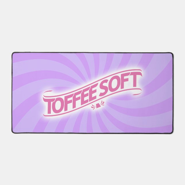 ToffeeSoft Logo Desk Mat - Pink (Front)