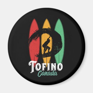 Tofino Canada Beach Vintage Retro Surfing Magnet