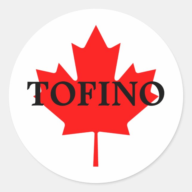 TOFINO CLASSIC ROUND STICKER (Front)