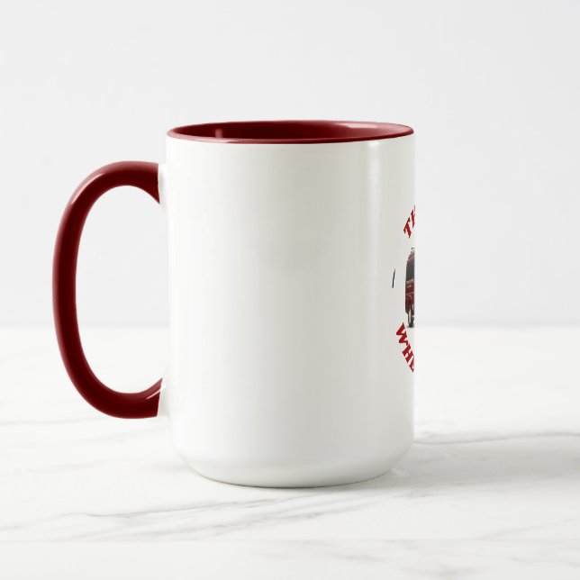 Tofino mug with maroon coloured insert  (Left)