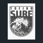 Tofino Surf Club Canada Emblem Postcard<br><div class="desc">Tofino Surf Club design with ocean wave illustration in a badge style.</div>