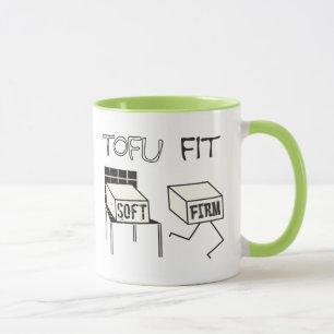 Tofu Fit Funny Running Tofu Soy themed Mug