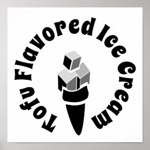 Tofu Flavoued Ice Cream Poster