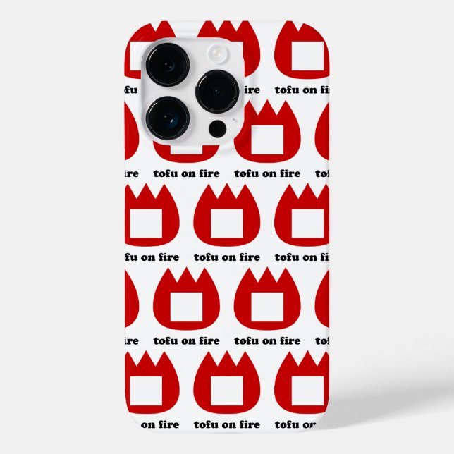 📛 tofu on fire Case-Mate iPhone case (Back)