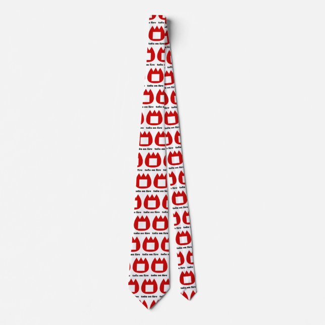 📛 tofu on fire tie (Front)