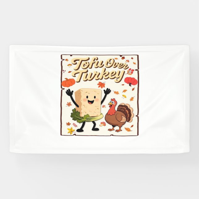 Tofu Over Turkey Classic T-Shirt Banner (Horizontal)