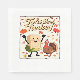 Tofu Over Turkey Classic T-Shirt Napkin