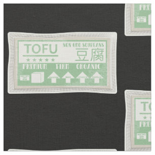 Tofu Pop art food packaging Fabric