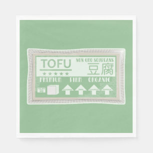 Tofu Pop art food packaging Napkin
