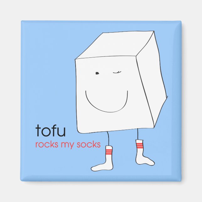 Tofu Rocks My Socks - Magnet (Front)