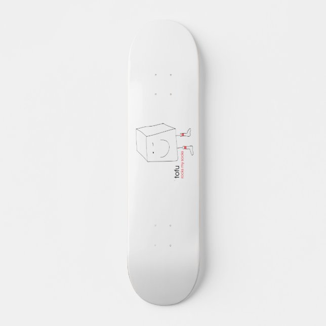Tofu Rocks My Socks - Skateboard (Front)