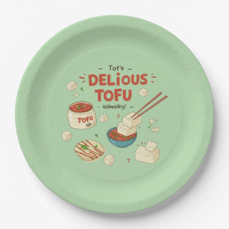 Tofu-tastic Paper Plate