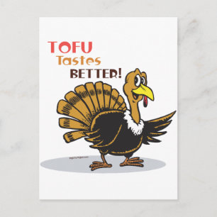 Tofu Thanksgiving Holiday Postcard