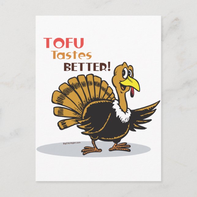 Tofu Thanksgiving Holiday Postcard (Front)