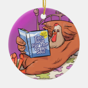 Tofu Vegan Soul Funny Ceramic Tree Decoration