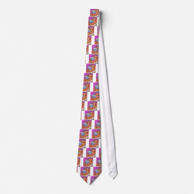 Tofu Vegan Soul Funny Tie (Front)
