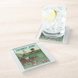 Tofurkey Jerky Glass Coaster