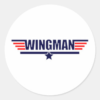 Tog Gun Wingman Classic Round Sticker
