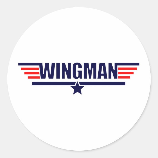 Tog Gun Wingman Classic Round Sticker (Front)