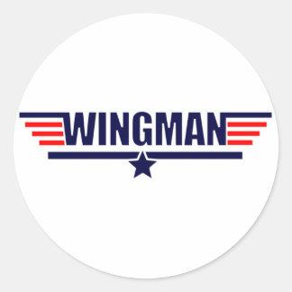 Tog Gun Wingman Classic Round Sticker