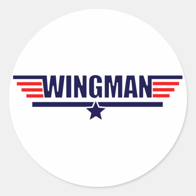 Tog Gun Wingman Classic Round Sticker (Front)