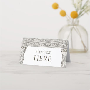 Toga Buffet Signs, Folded Catering Food Label  Place Card