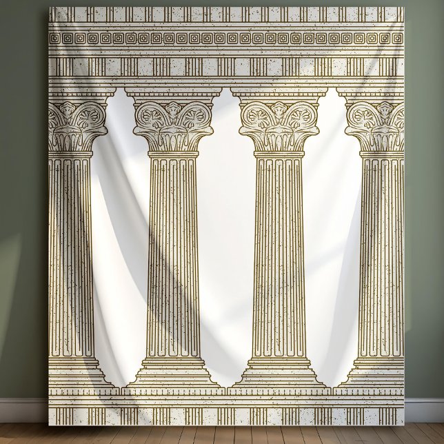 Toga Party Photo Backdrop with columns Tapestry (Creator Uploaded)