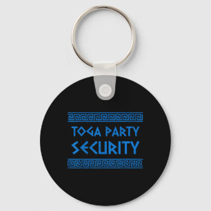 Toga Party Security Funny Ancient Greek Party Key Ring