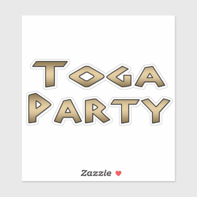 Toga Party Sticker (Sheet)