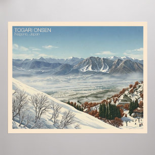 Togari Onsen Nagano, Japan - Art Print ポスター