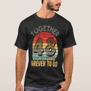 Together 48 Years Forever To Go Married Husband Wi T-Shirt