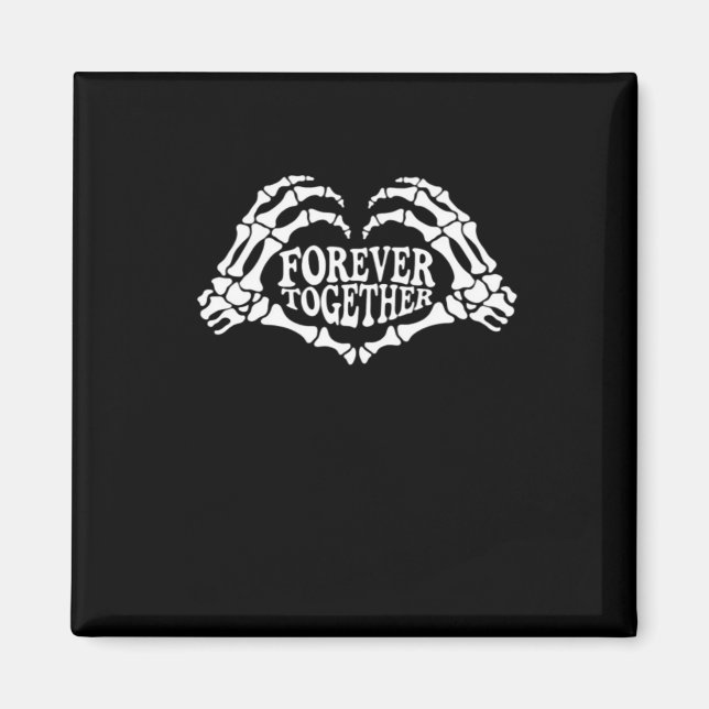 Together A Heart Made Of Skeleton Hands Classic Magnet (Front)