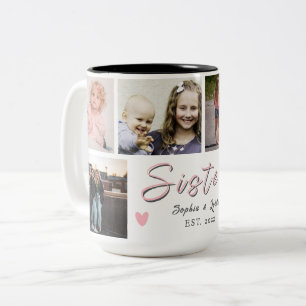 Together Always, My Sister – Custom 6-Photo Mug