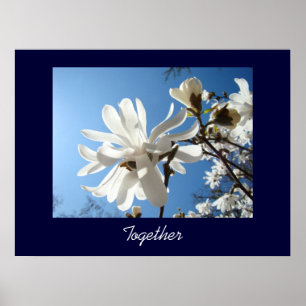 Together art poster Inspiration Blue Sky Magnolia