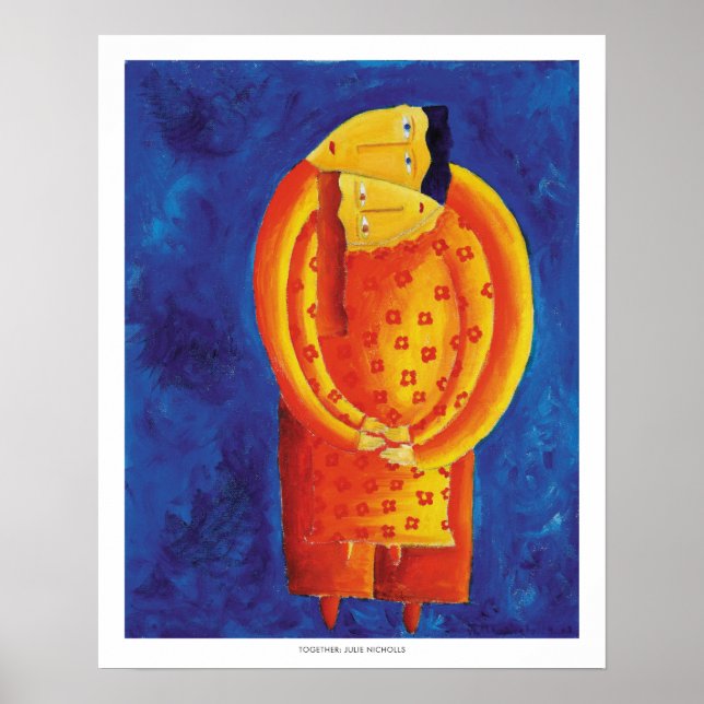 Together Contemporary Acrylic Painting Art Print (Front)