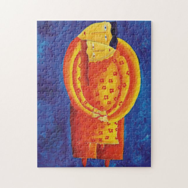 Together Contemporary Art Acrylic Painting Jigsaw Puzzle (Vertical)