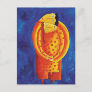 Together Contemporary Art Acrylic Painting Postcard