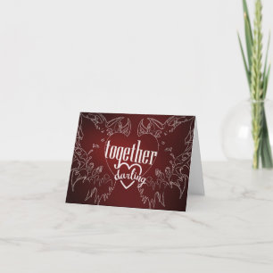 Together Darling with Angle wings Holiday Card