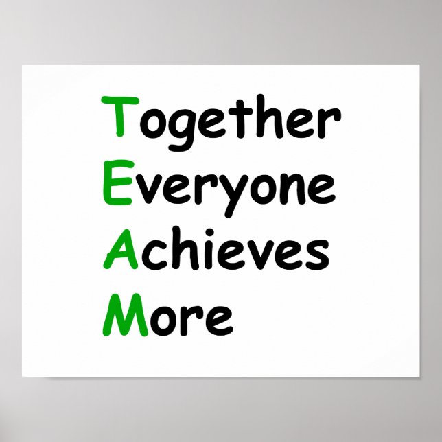 together everyone achieves more poster (Front)
