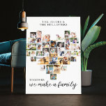 Together Family Heart Shaped 36 Photo Collage Canvas Print<br><div class="desc">Create your own personalised canvas with 36 of your favourite photos and your family name(s). The photo template is set up to create a photo collage in the shape of a love heart, displaying your pictures in a mix of portrait, landscape and square instragram formats. The design has a white...</div>
