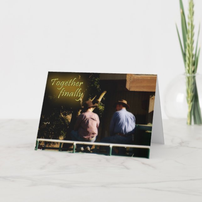 Together Finally Reunion Greeting Card (Front)