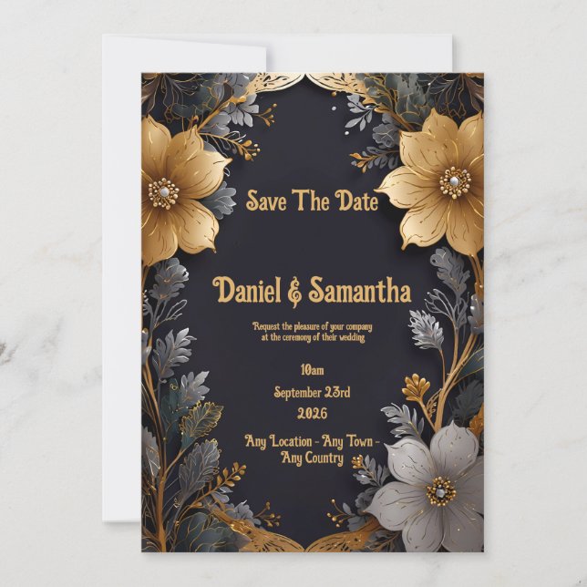 Together Forever: A Celebration of Golden Love Invitation (Front)