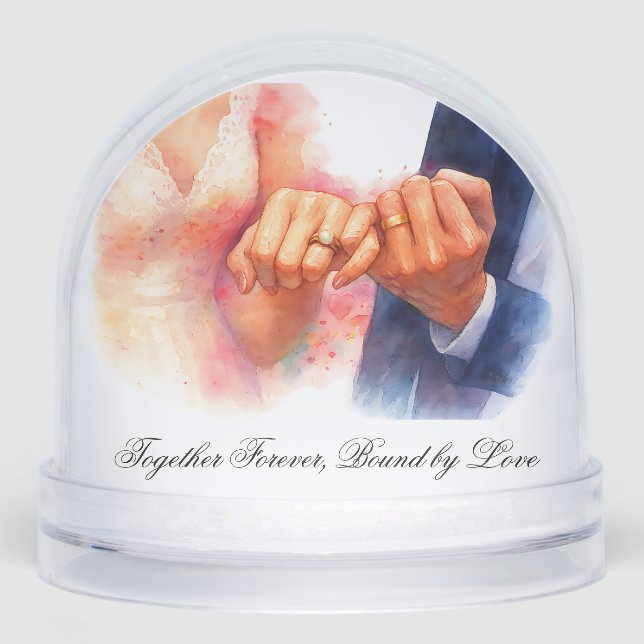 Together Forever Bound by Love Timeless Gift Snowglobe (Front)