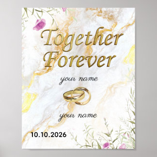 Together Forever | Customisable Wedding & Annivers Poster