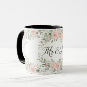Together Forever Gold Botanical Wedding Mug   Luxu