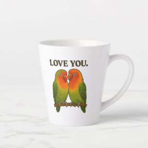 Together Forever Lovebirds Latte Mug