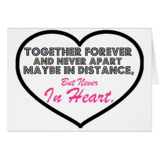 Together Forever & Never apart.......