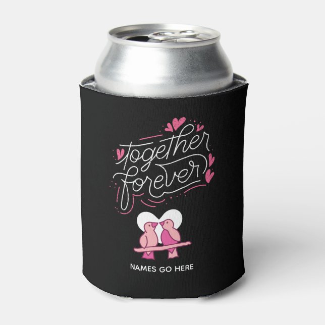 Together Forever Personalised Can Cooler (Can Front)