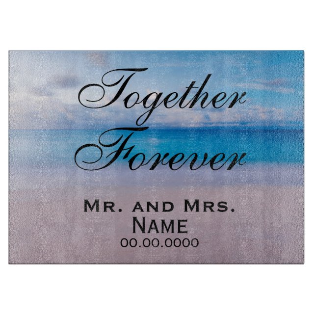 Together Forever Personalised Cutting Board (Front)